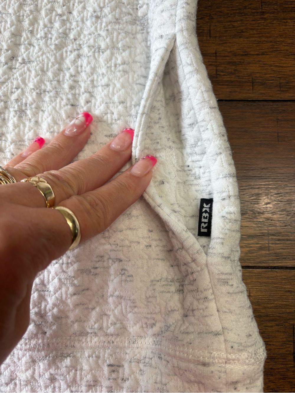 RBX White Textured Cowl Neck Sweater - Picture 3 of 5